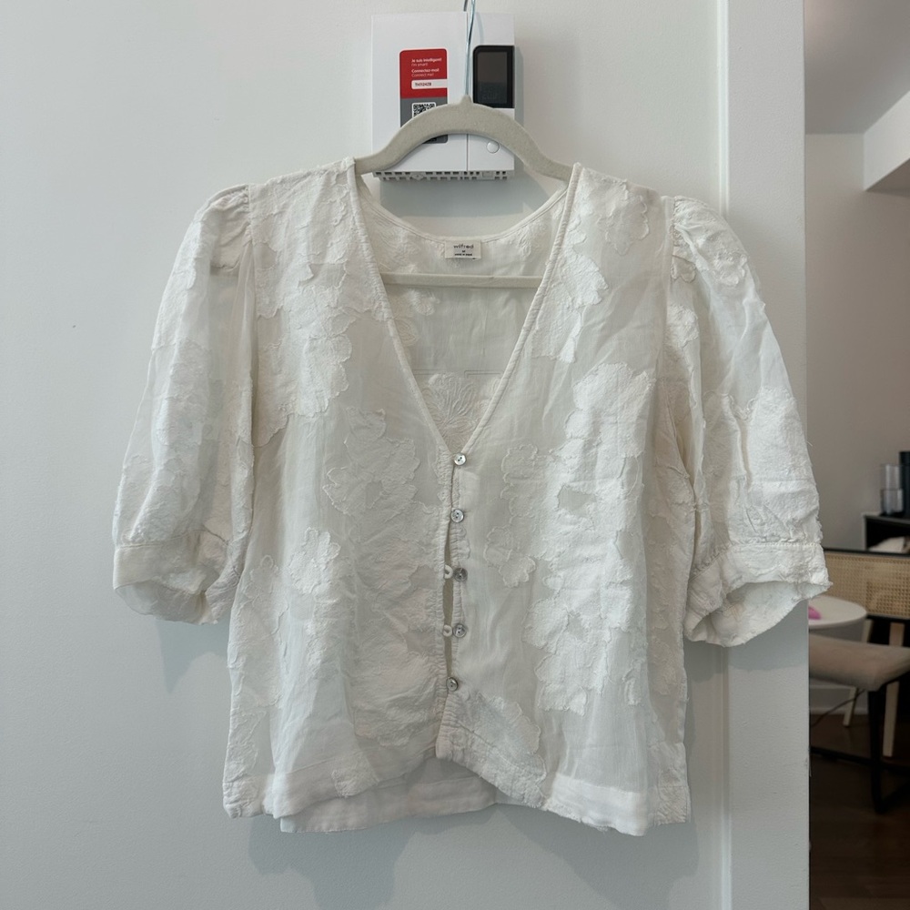 Wilfred White Floral Blouse